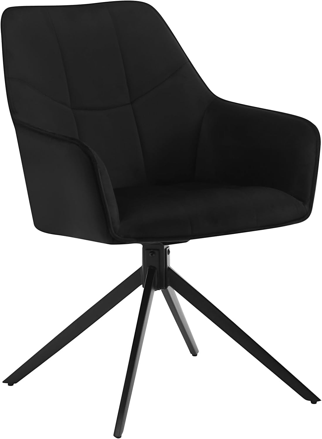 WOLTU Lot De 2 Chaises De Salle à Manger Pivoter à 360° En Velours Metal 45 X 41 X 86cm Chaise De Cuisine Avec Dossier Creme 91341176