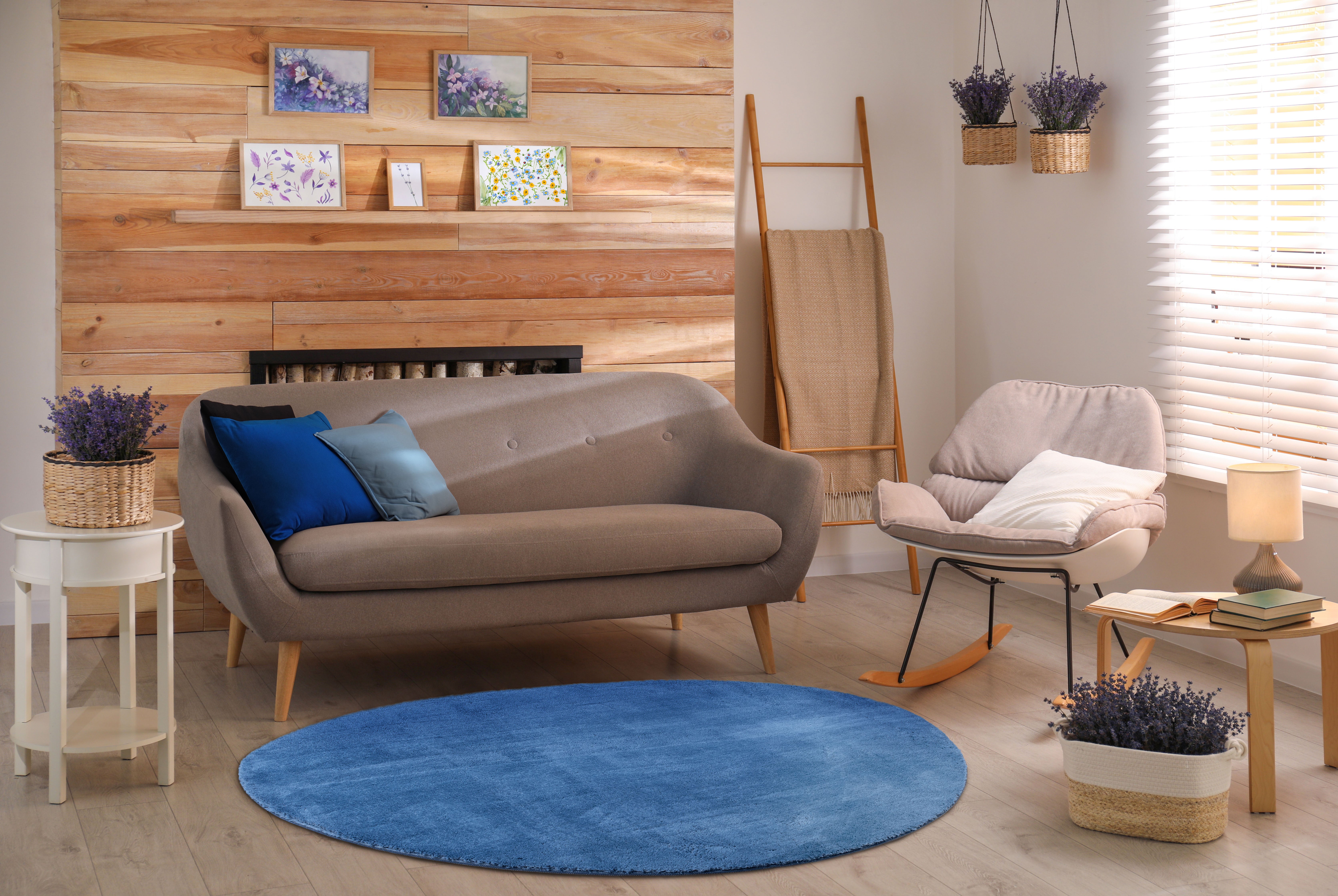 Dywan Multidecor Loren 160 x 230 cm kształt stone niebieski 1 szt.
