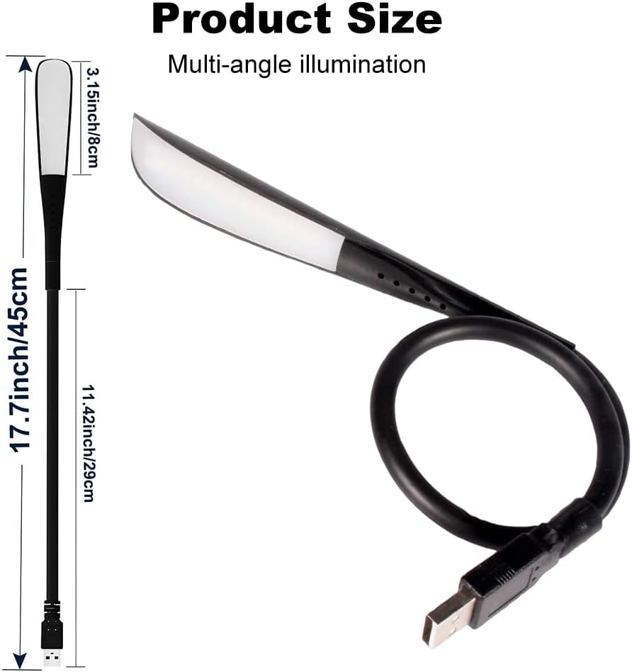 Luce Led Flessibile Mini Luce Nottura Con USB Lettura PC Portatile Lampada Color Accessori Desktop E Laptop - 2