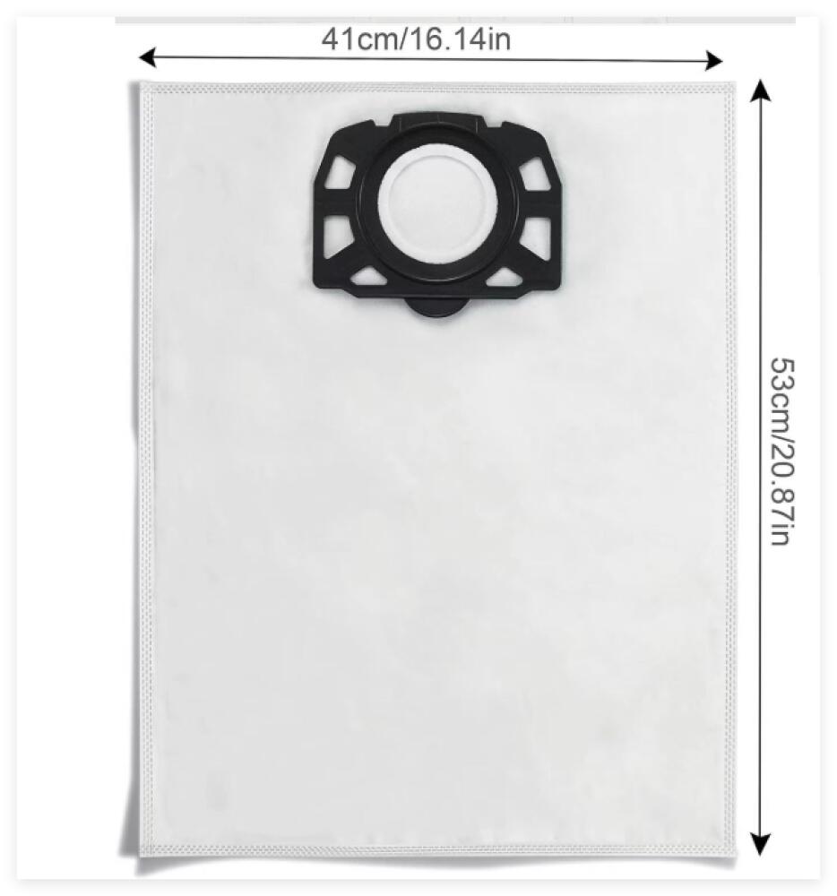 Lot de 12 sacs filtrants en non-tissé de rechange pour Karcher WD5, WD6 , MV 4, MV 5, MV 6 - 2