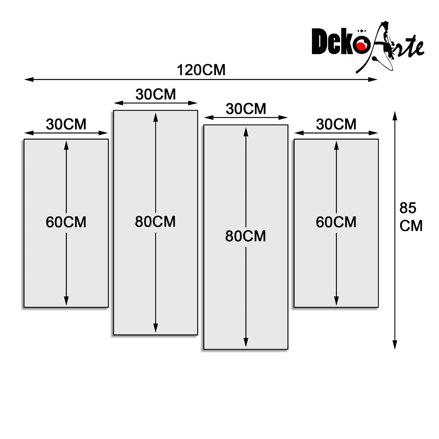 DekoArte - Impression Sur Toile Moderne | Décoration Pour Le Salon Ou Chambre | Paysage Arbres Quatre Saisons | 120x85cm - 7