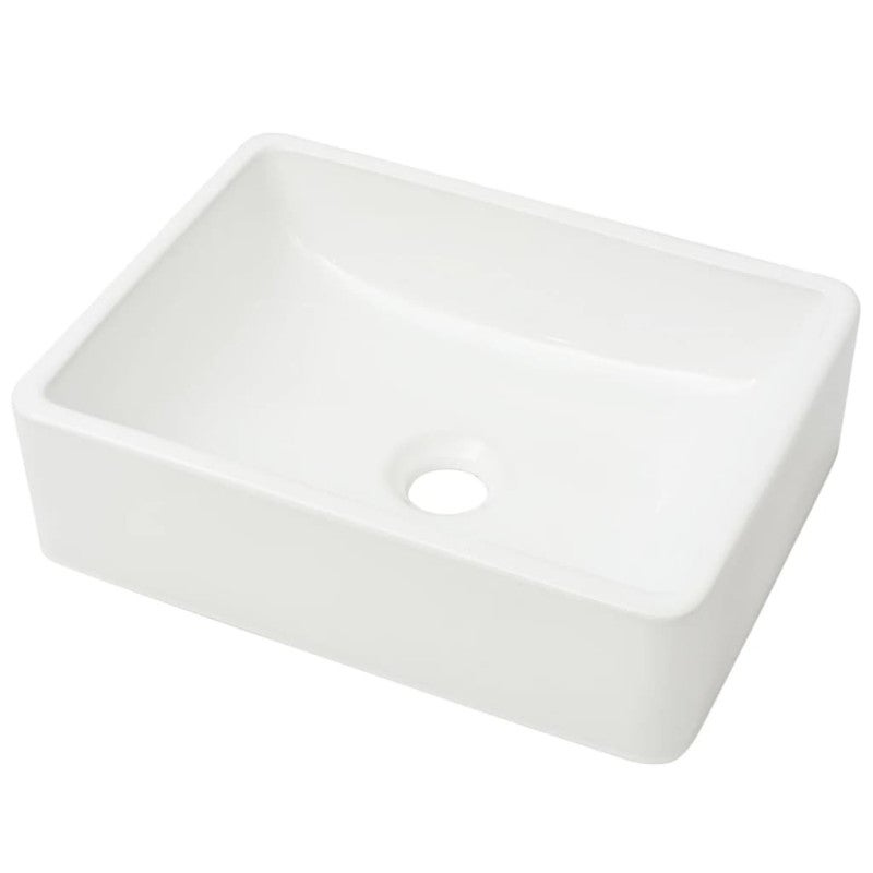 Lavabo Céramique Blanc 41 x 30 x 12 cm - 2