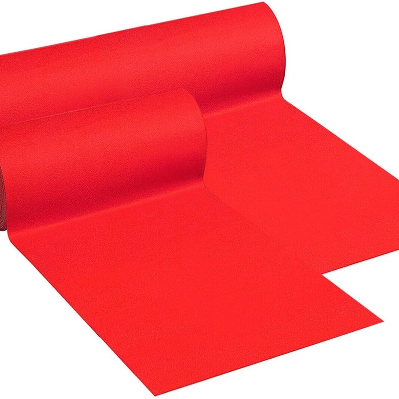 Dywan 200x2500 cm Antypoślizgowa Biegacz Kościelny Małżeństwo Schody Korytarz Sklep Chodnikowy Czerwony