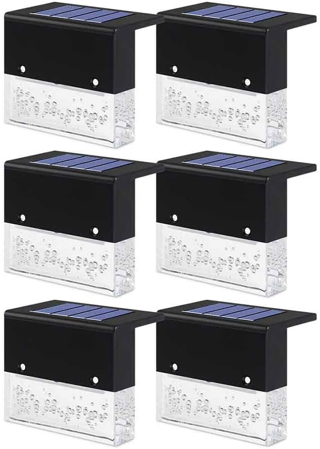 Szt Solarnych Lamp Mostkowych Wodoodporne Zewnętrzne Solarne Lampki Chodnikowe LED Solarne Lampy Ogrodzeniowe Słupkowe Zewnętrznych Alejek Podwórza