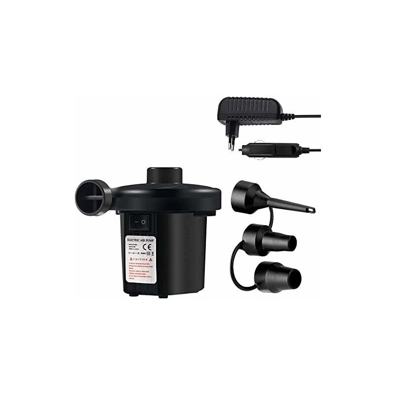 Pompe à Air électrique 20 Psi – Double Vitesse (350L/min) – Pour SUP, Bateau Gonflable, Piscine – 12V Allume-cigare