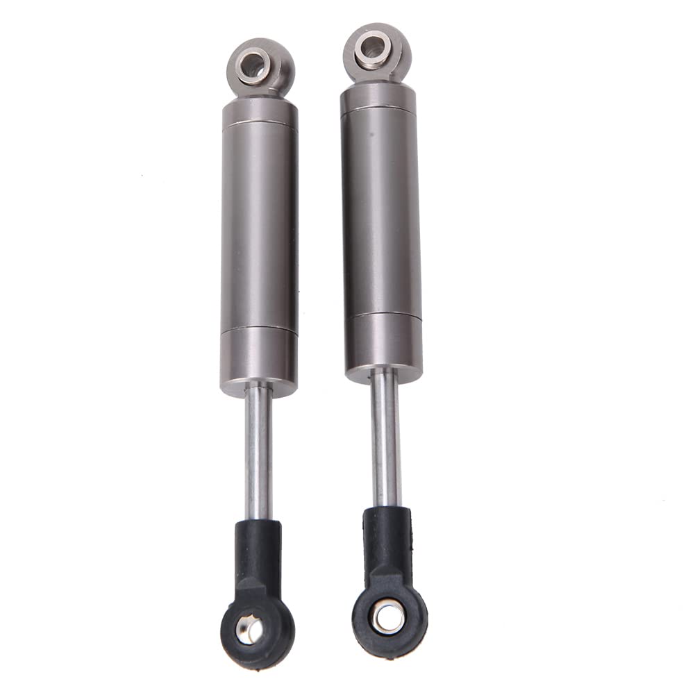 Ammortizzatore posteriore RC in lega anodizzata CNC, aggiornamento 1:14, azzurro/rosso/titanio (titanio BE6094T) - 2