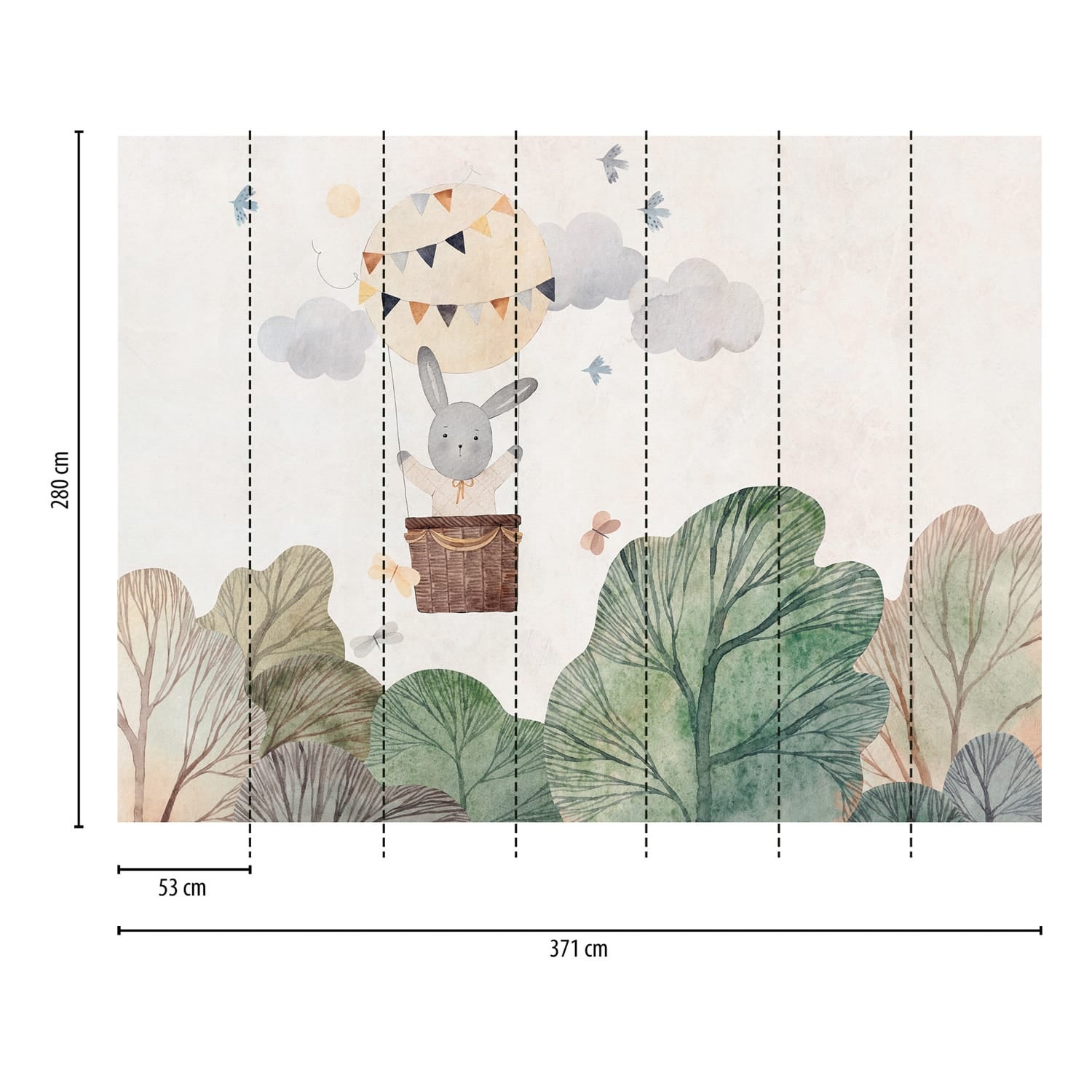 Profhome 399051-GU Sfondo fotografico liscia opaca 3,71 m x 2,8 m - 3