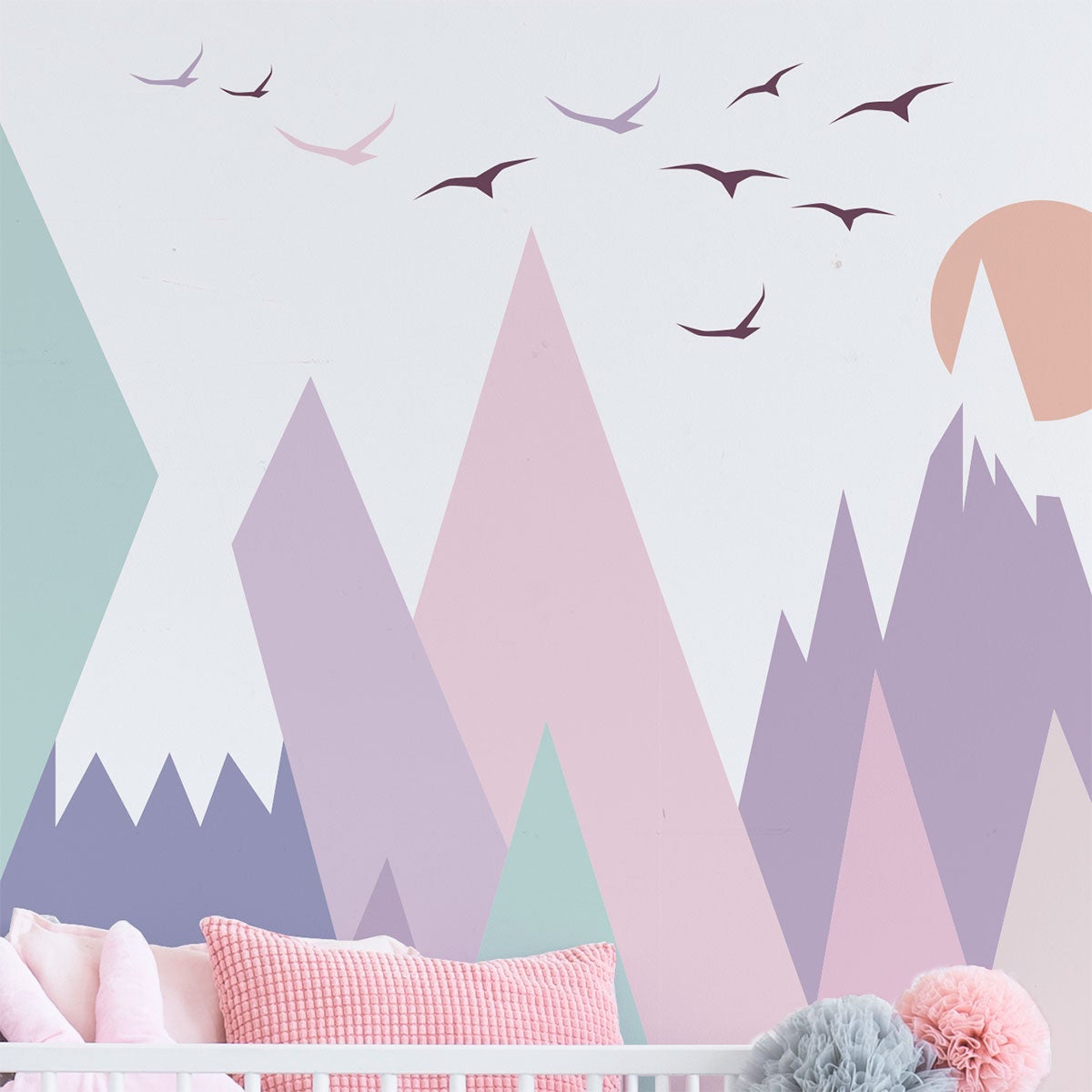 Adesivo bambino di montagna scandinavo monika - Sticker adesivo - adesivi murali - 90x135cm - 5