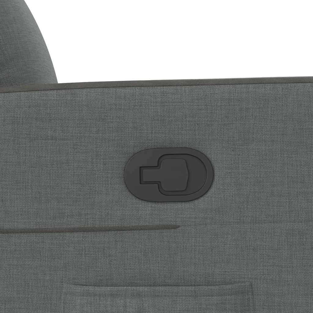Fauteuil de télévision | Fauteuil inclinable Gris foncé Tissu CFW90837 - 8