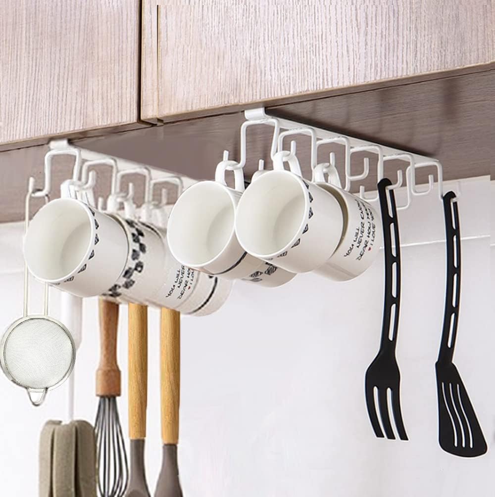 Ganci Per Tazze In Ferro Nero Fatti A Mano Per Mensole Da Cucina - Foto 12