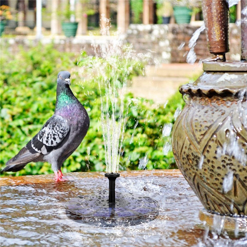 Fontaine solaire Pompe de bassin solaire Fontaine 6 jets Jeu d'eau 1.5W Fontaine 6 têtes pour Jardins, Bains d'oiseaux, Etangs - 7