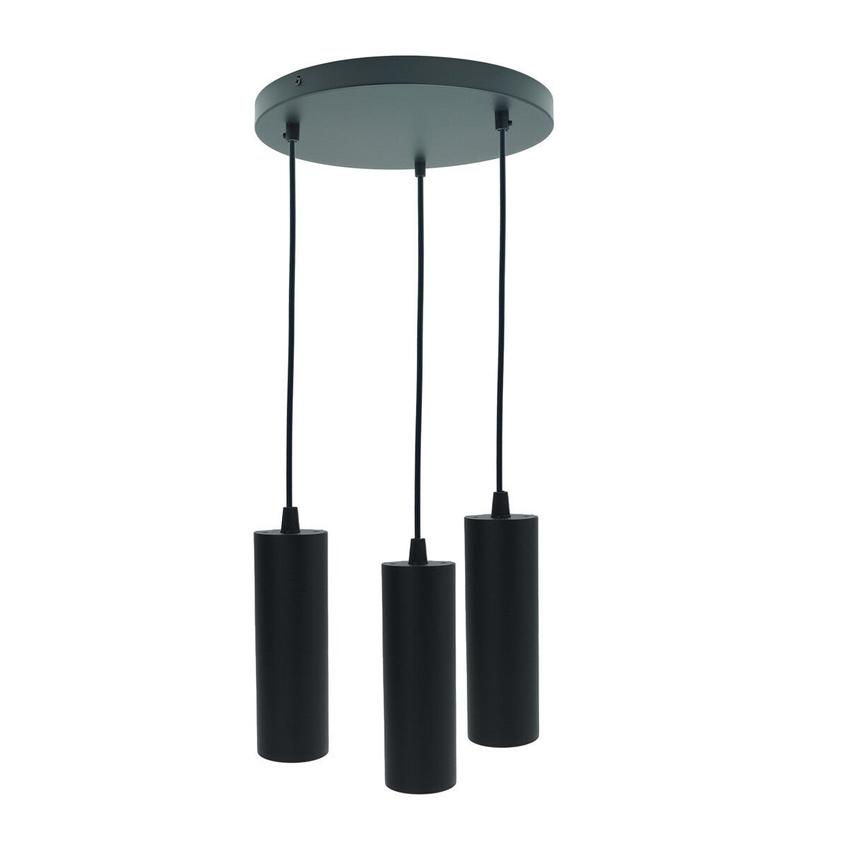 Lampa wisząca Circus czarna 3xGU10x40W wym: 110 x 30 x 30 cm metal IdeaLED