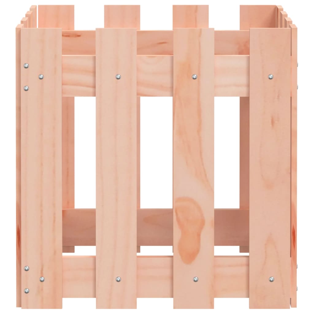 Jardinière | Bac à fleurs | Pot de fleurs avec design de clôture 40x40x40 cm Douglas massif250145 - 6