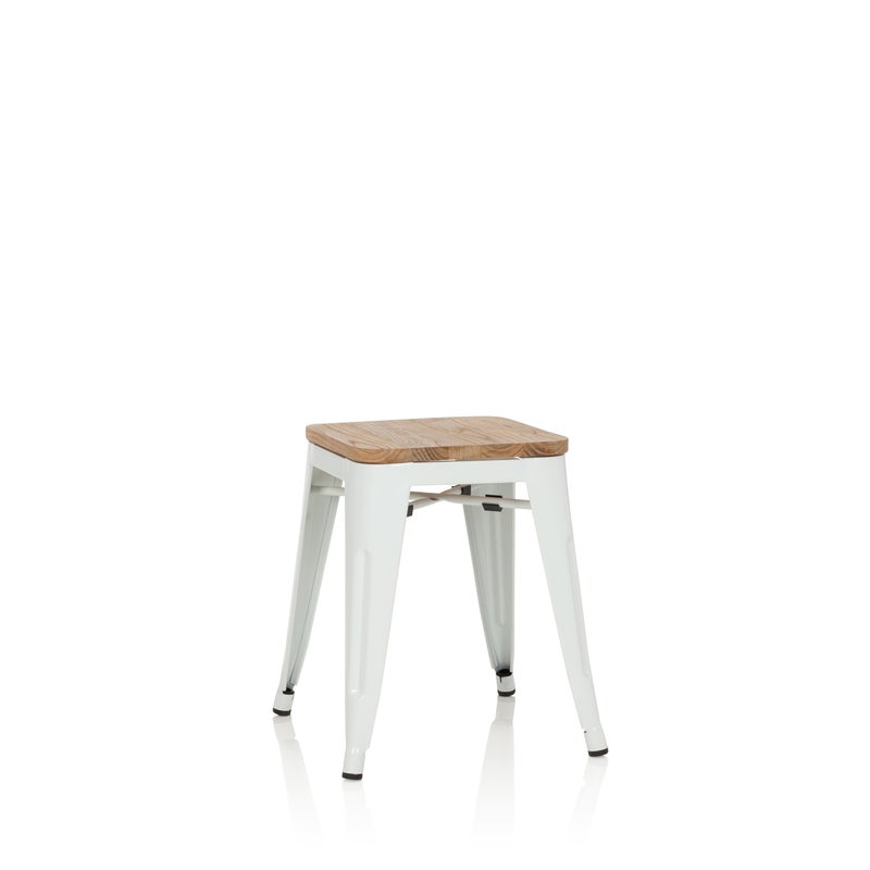 Stołek bistro VANTAGGIO W Biały hjh OFFICE