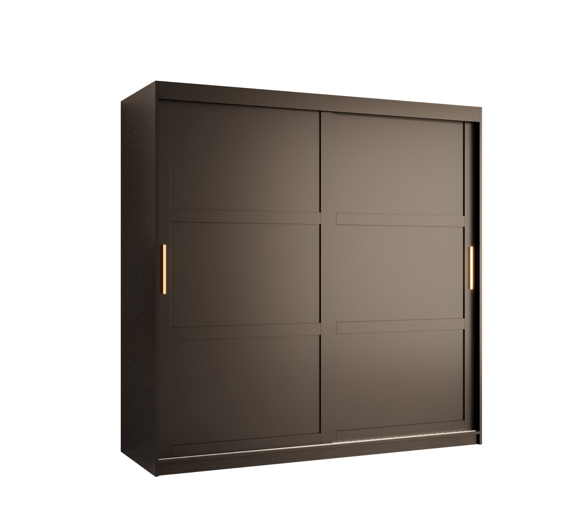 Szafa przesuwna garderoba RAMIRO 1 180 x 62 x 200 cm Czarny - Abiks Meble