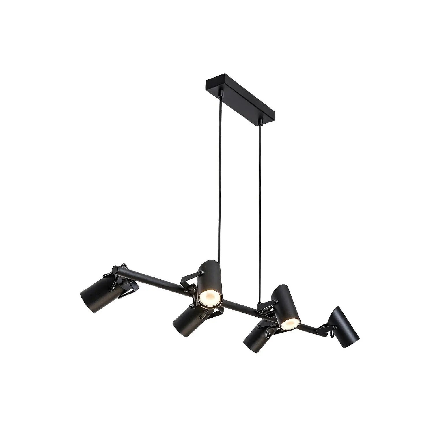 Lampa wisząca MAXIMILIAN czarny matowy 6xGU10x25W metal wym:150x87x20cm IP20 Rabalux