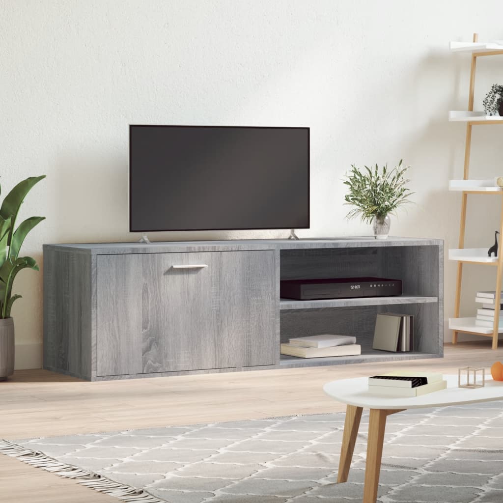 Mebel TV vidaXL Drewno Inżynieryjne Szary Sonoma 120x34x37 cm Odporna i Solidna