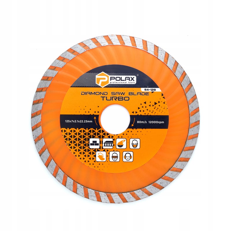 Tarcza diamentowa do betonu Turbo 125x7x2.1x22.23 Polax