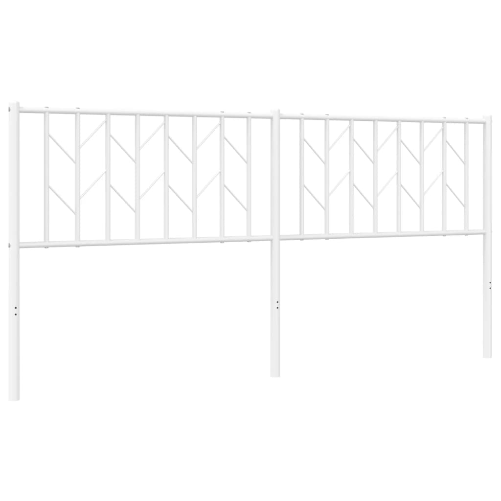 Tête de lit métal blanc 180cm - 2