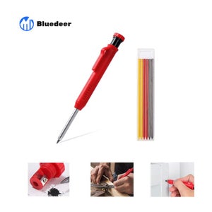 Crayon de Chantier Solide avec Taille Crayon Crayons de Menuisier à Crayon de Chantier Solide avec Taille Crayon Crayons de Menuisier à