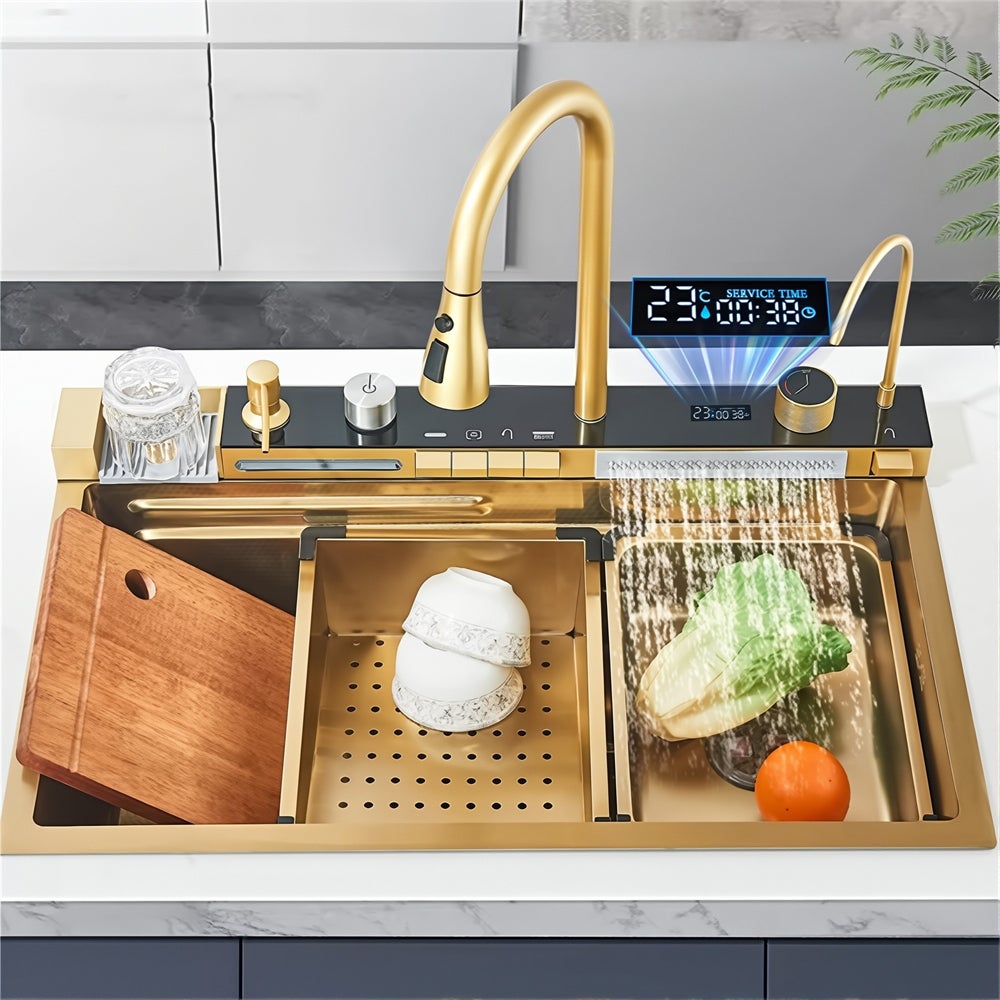 Fregadero Acero Inoxidable Leroy Merlin Griferia De Cocina Grifo - Main Image