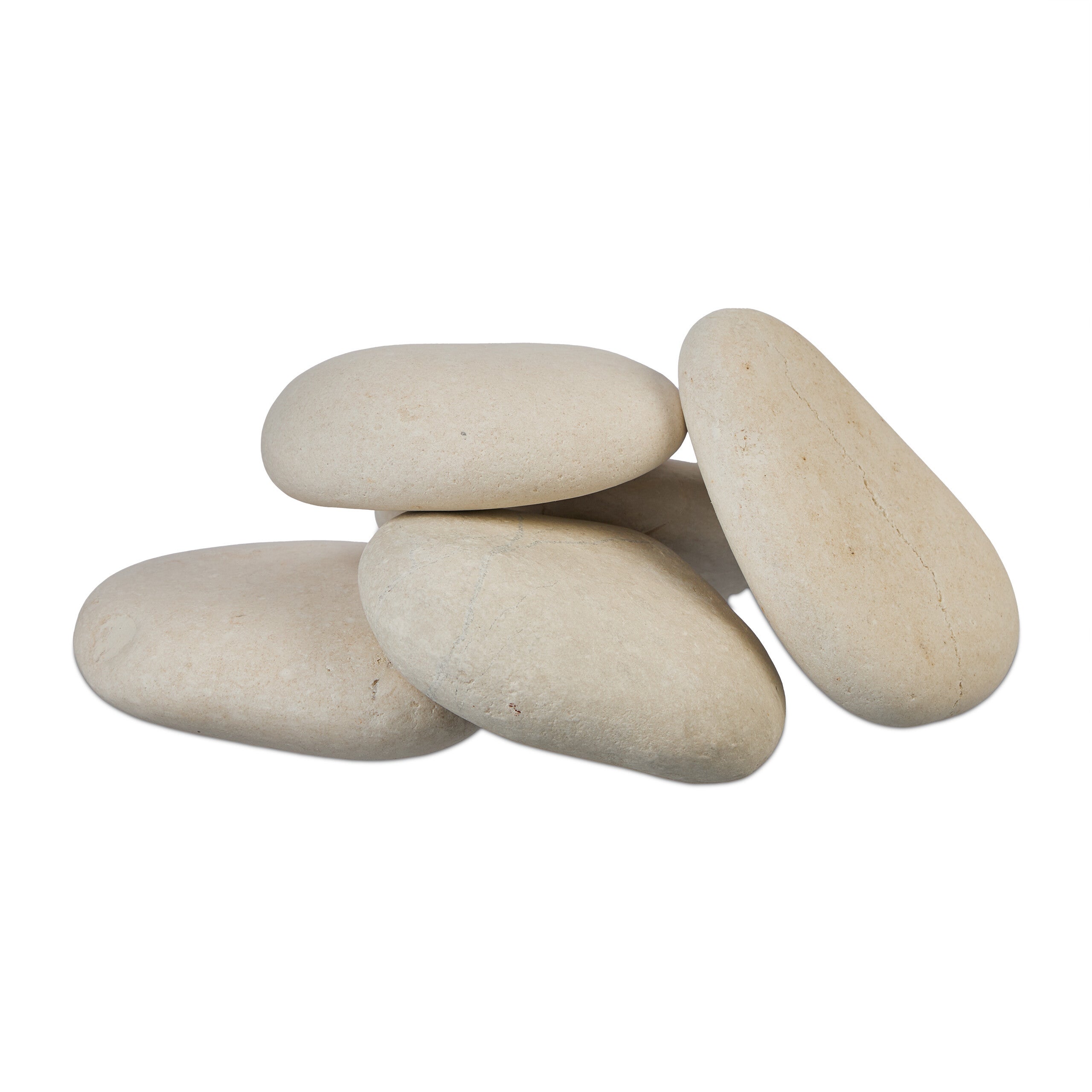 Sassi Piatti da Dipingere, 2 kg di Sassolini Decorativi, Pietre da Colorare, Ciottoli Giardino, Grigio Chiaro, Relaxdays - 6