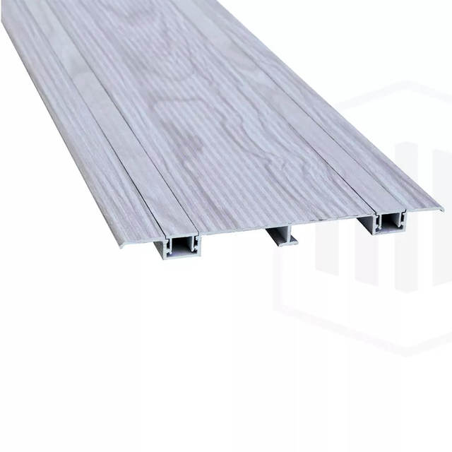 Lame de terrasse aluminium EVORALU DECK 200x4000 mm couleur Chêne blanchi