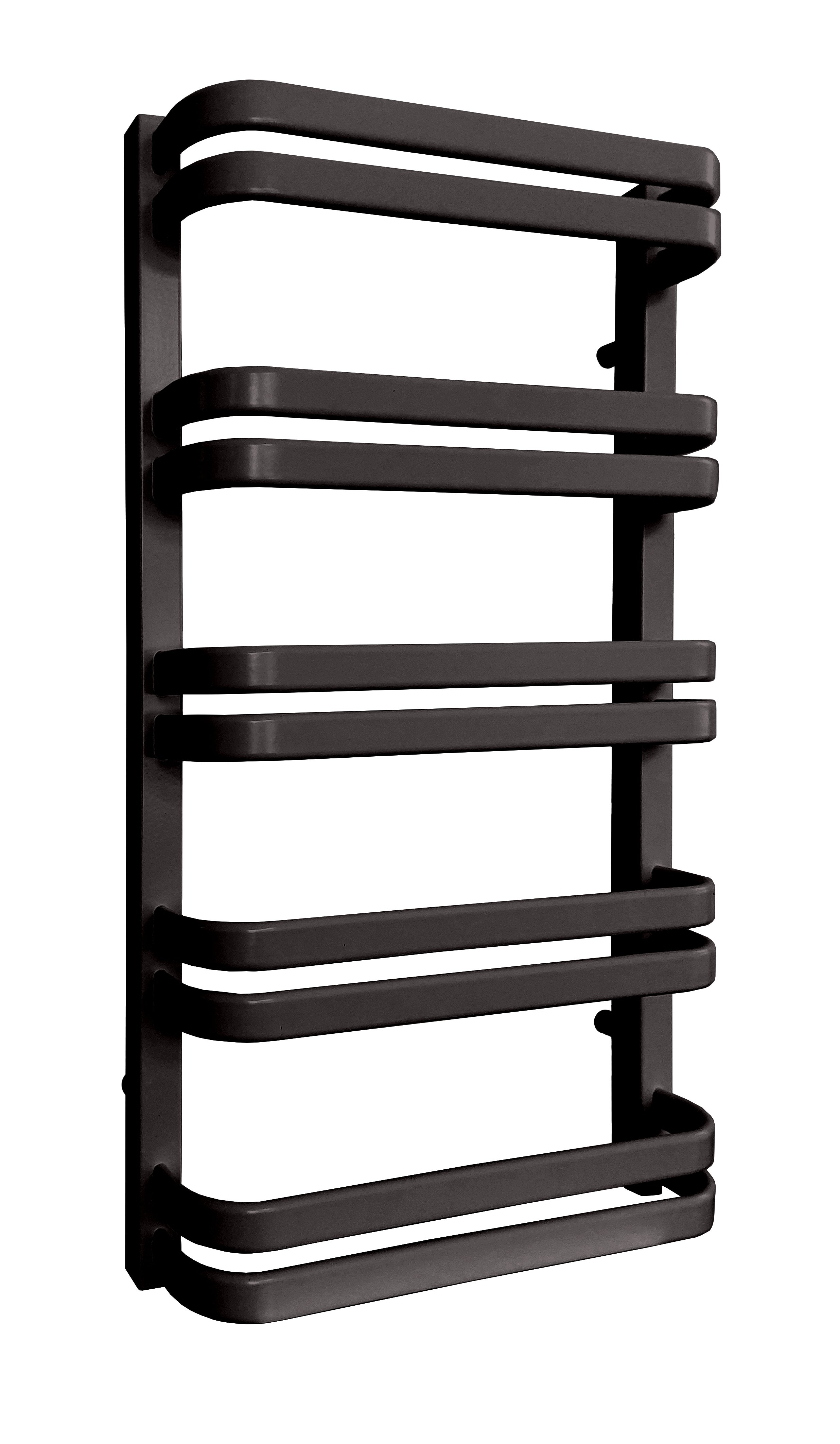 Grzejnik Perseid 79.8x43 cm Czarny 358W Roz 40cm 7 Bar LUXRAD