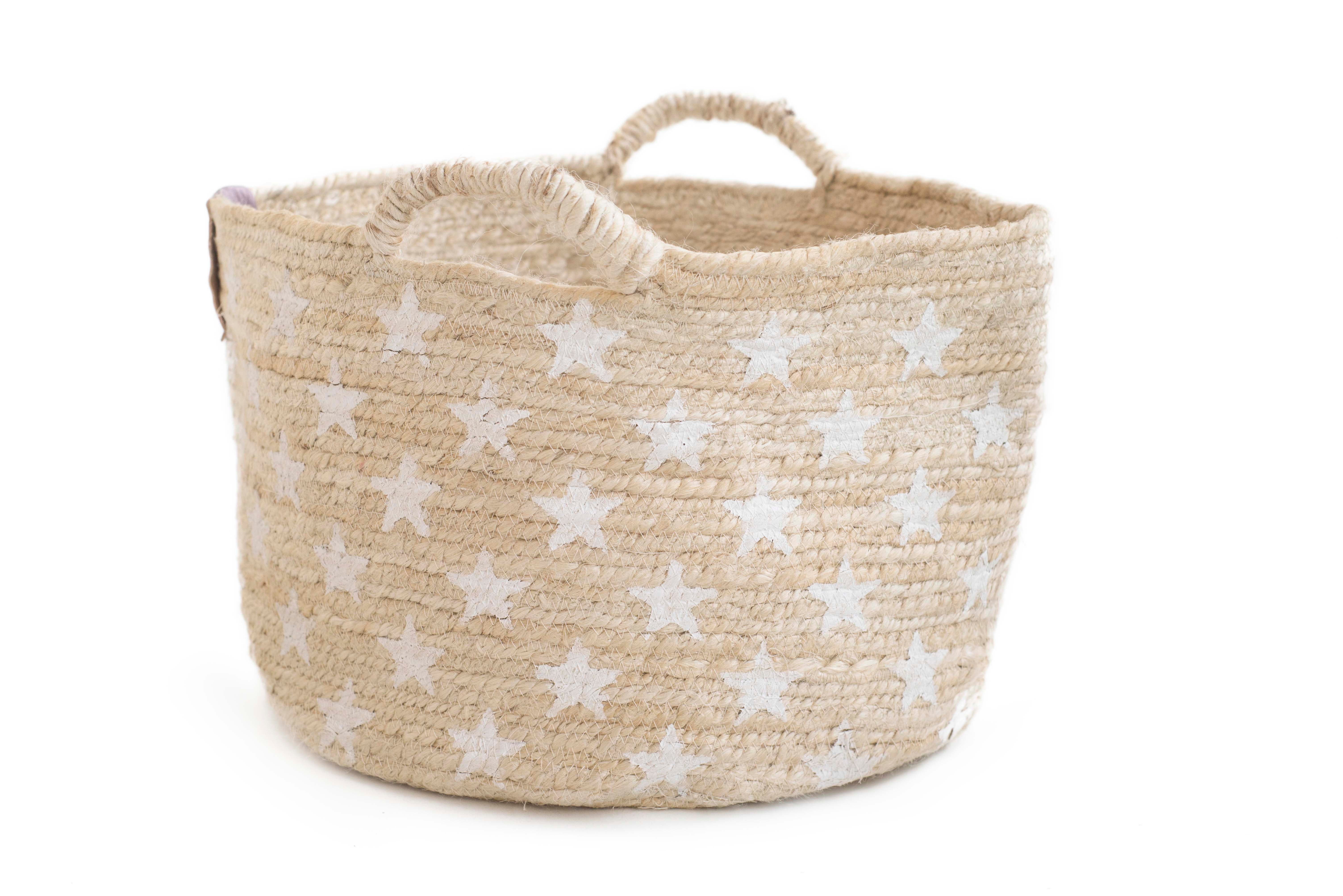 KOSZYKÓWKA W STYLU VINTAGE BLEACH STARS Ø30x25 CM