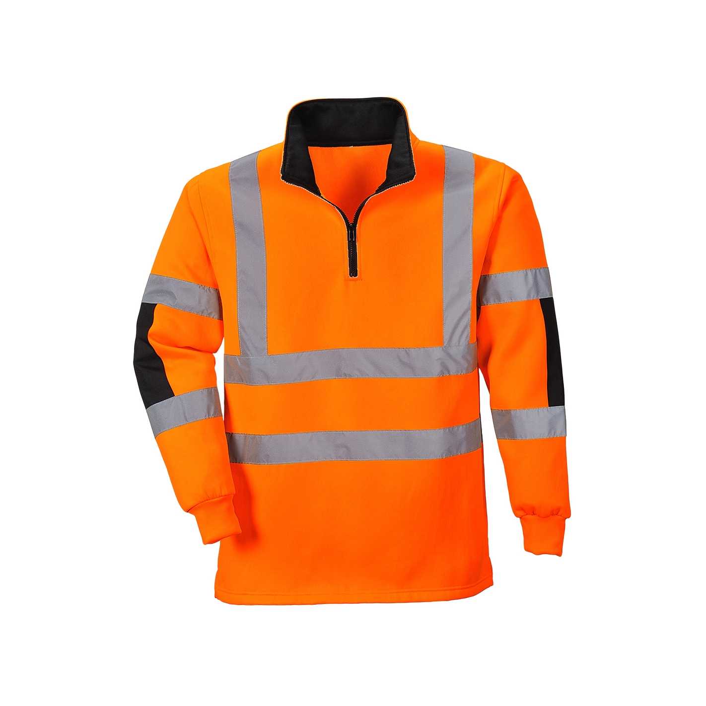 Sweat shirt Haute Visibilité Portwest Rugby Xenon Orange Fluo XL - 4