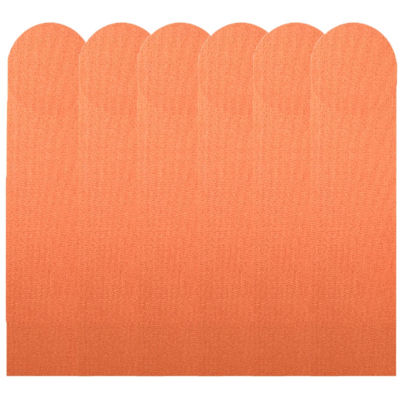 Zestaw 6 samoprzylepnych paneli ściennych 3D dla bezpieczeństwa dzieci, do pokoi i sal zabaw - Pomarańczowy