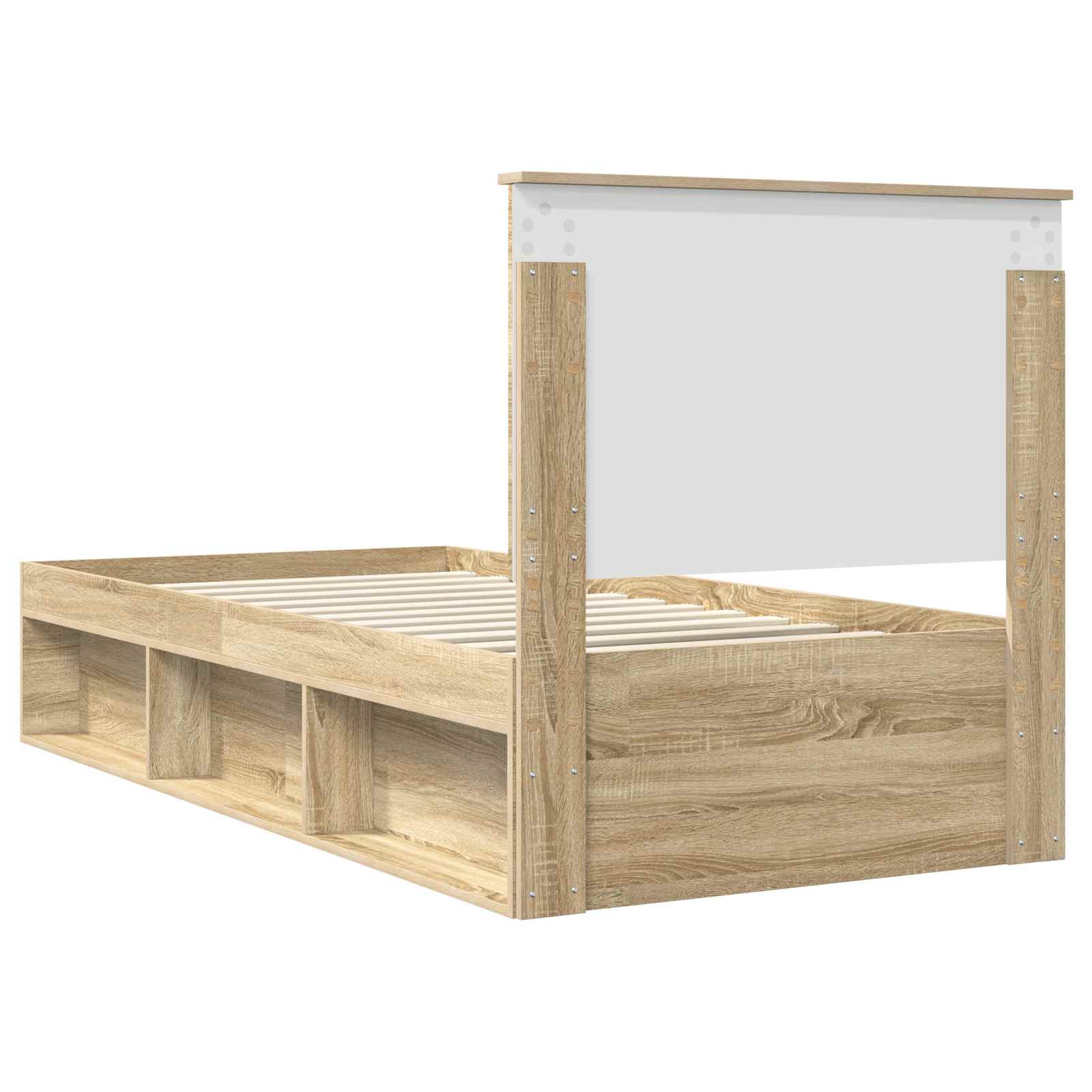 Cadre de lit 100 x 200 cm en bois de pin massif - 9