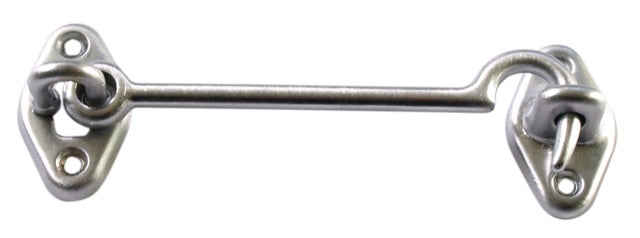 CROCHET D'ARRÊT DE FENÊTRE EN LAITON CHROME SAT 80