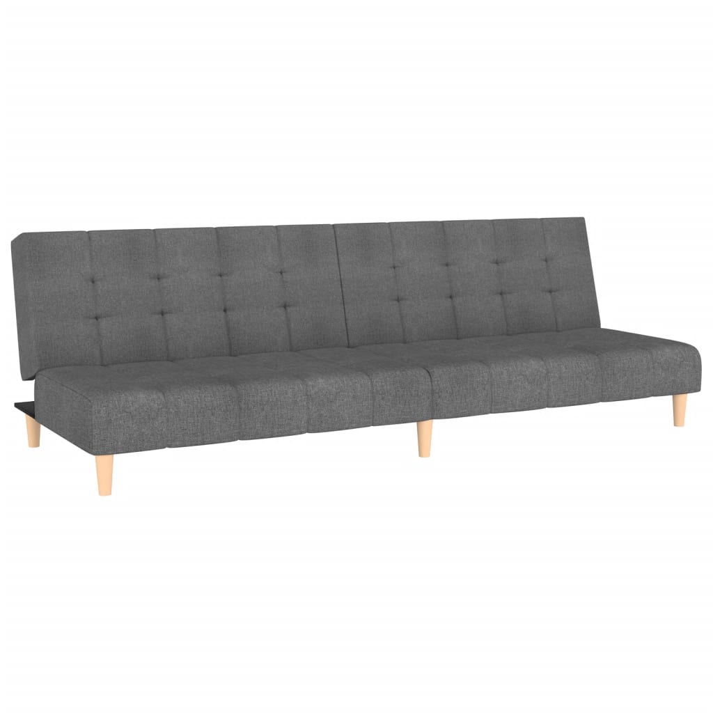 Sofá cama de 2 plazas moderno   cama para adulto tela gris claro cfw82950