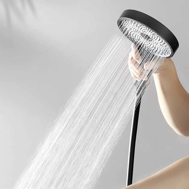 Pommeau Douche Noir, ​Pomme Douche Qualité Supérieure, Haute Pression Shower, Douchette Economie D'eau, Douchettes avec 3 Modes de Jet Haute Pression - 4