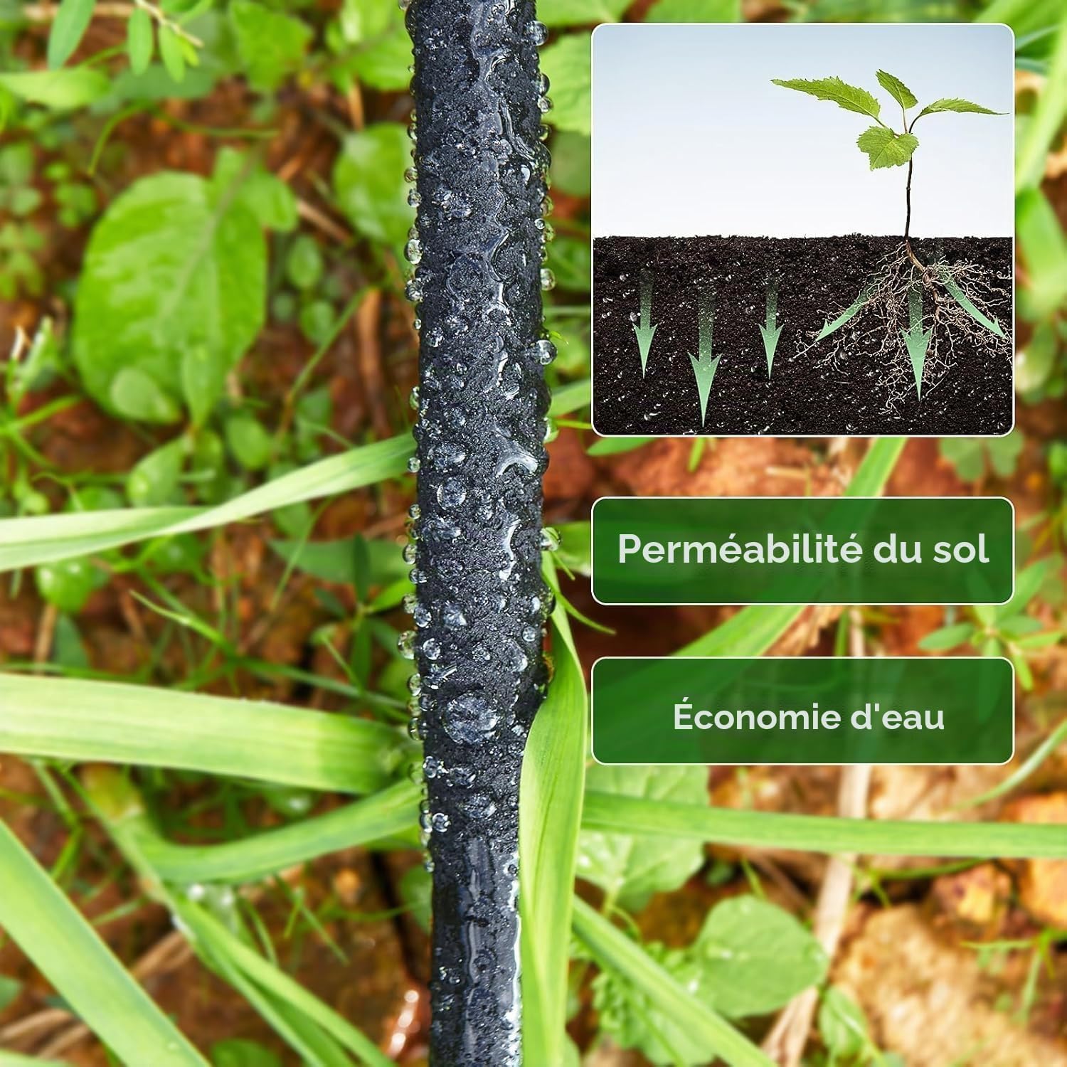 Tuyau poreux et microporeux pour irrigation goutte à goutte MAMIZO 50 m ...