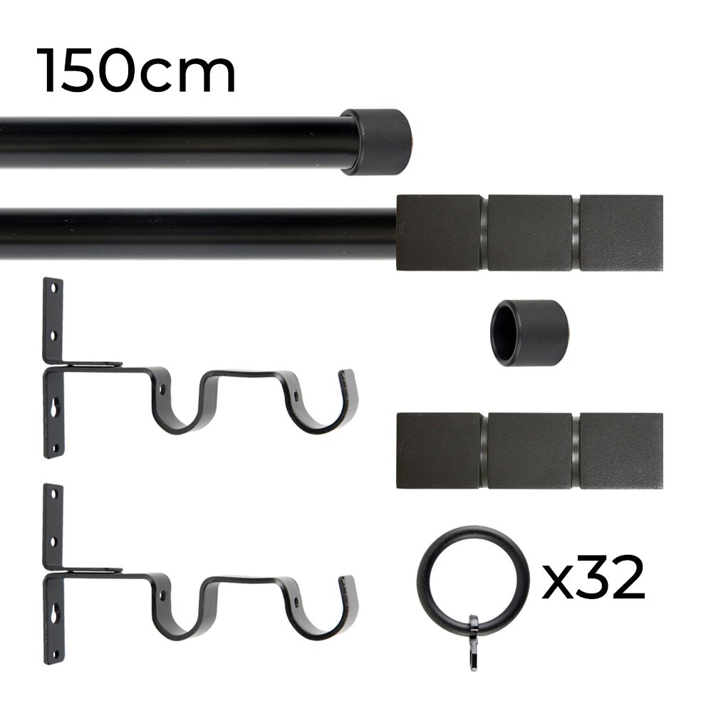 2 Supports Tringle à Rideaux En Fer Doré - Pour Tringle 13 à 16 Mm, Dimensions 73x38x16 Mm, Vis Incluses - 3