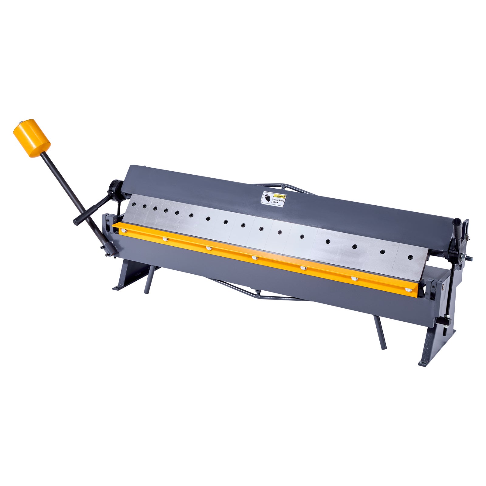 Tăietor Tôle VEVOR, 122 cm, Frânghiu Tôle, Grosime Pliere Oțel Cu Conținut Redus de Carbon, Caliber 16 1,5 mm, Reglabil 0-135°, 16 Segmente