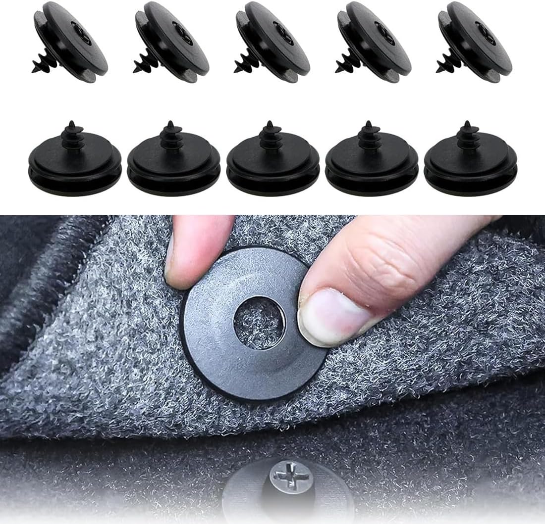 10 pezzi Clip per fissare i tappetini universali per auto, nastro