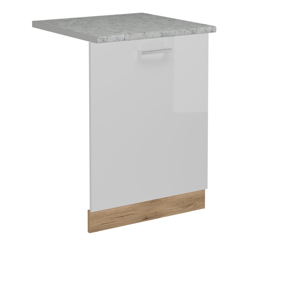Vicco Panel przedni R-Line, Biały wysoki połysk, 60 cm , BP Marmur