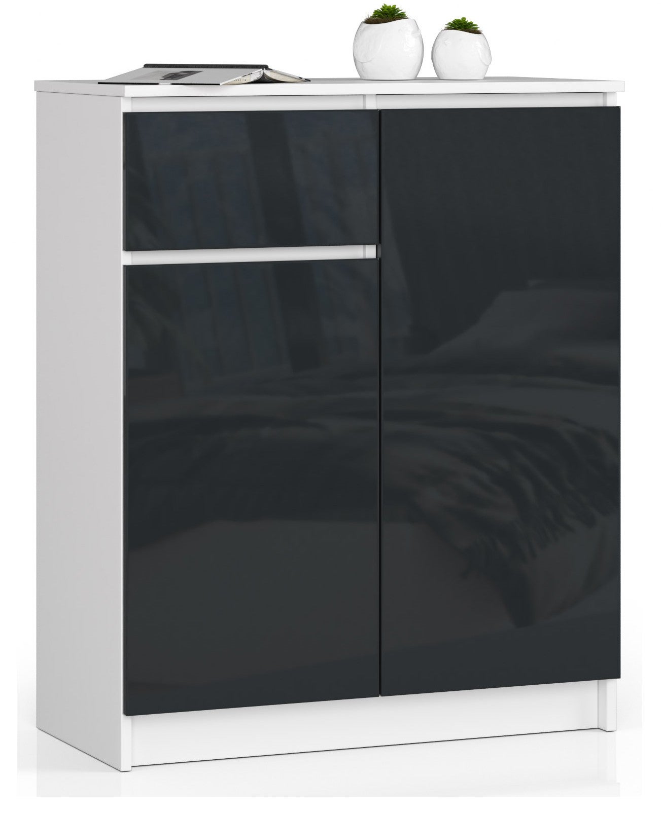 HOMCOM Armoire De Cuisine Multi-rangement 4 Portes Vitrine Verre Avec étagère Tiroir Coulissant Grand Plateau Panneaux Particules Blanc Aspect Chene Clair
