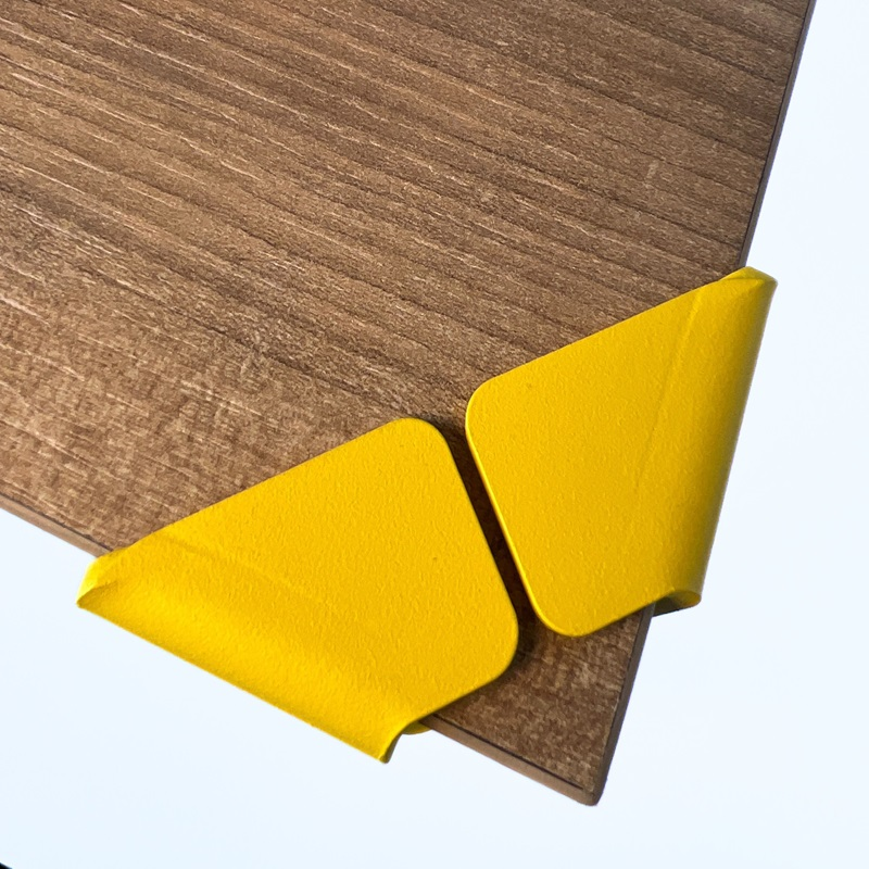 Lot de 2 pieds d'angle DECO-GEM pour table haute en acier finition époxy doré à vis-étau, H.75 cm - 6