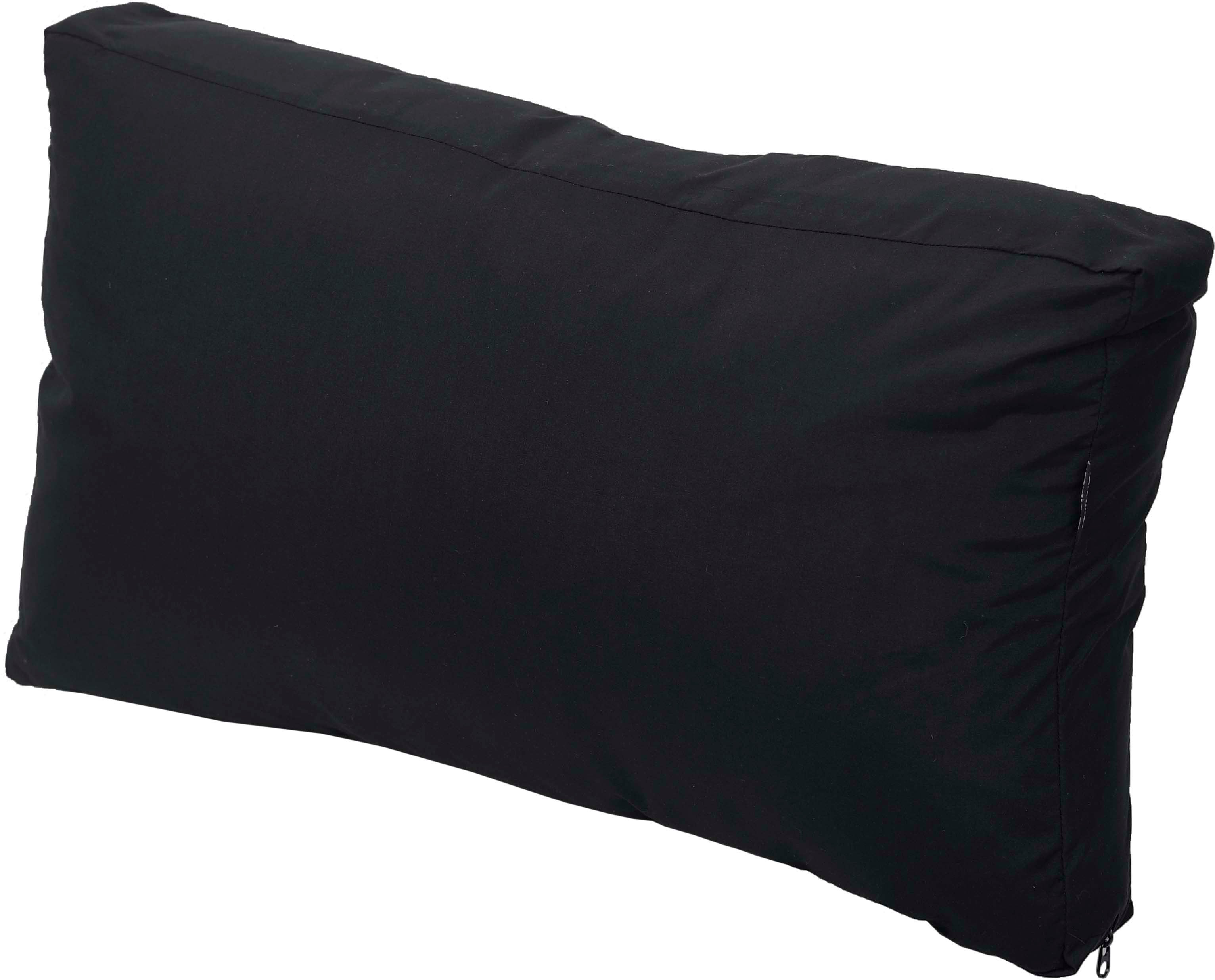 Poduszka na sofę narożnik AMPO czarny gładki 1 szt.