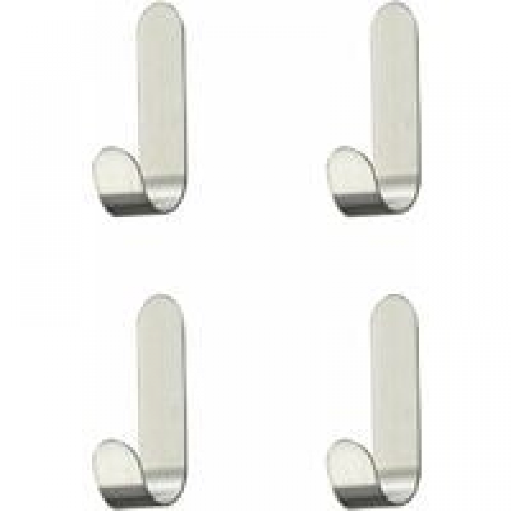 4-częściowy samoprzylepny haczyk ze stali nierdzewnej, samoprzylepne haczyki, na ręczniki, klucze, do domu, kuchni, łazienki, antykorozyjny i wodoodp