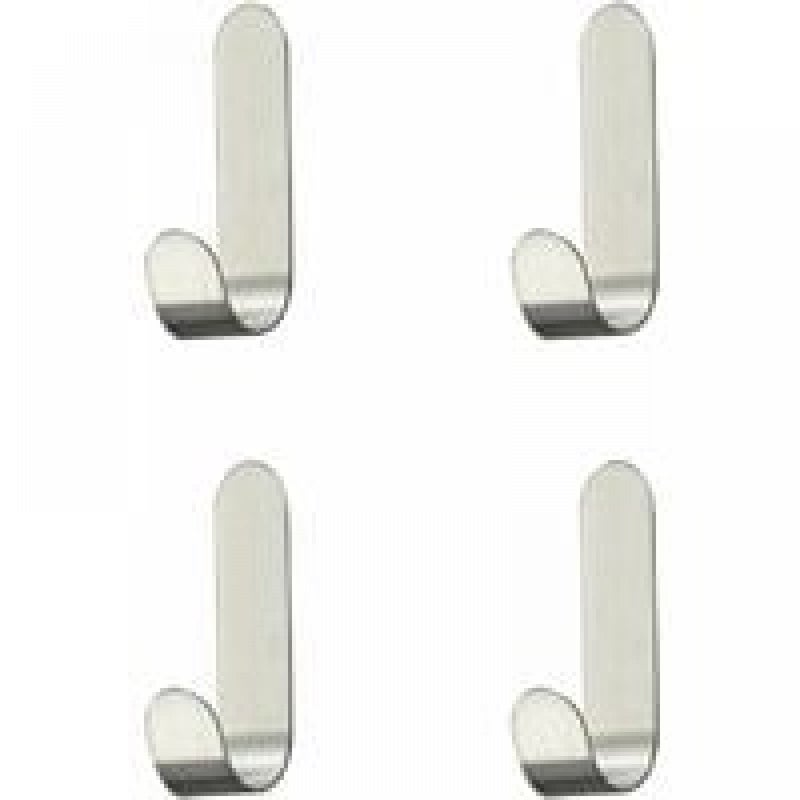 4-częściowy samoprzylepny haczyk ze stali nierdzewnej, samoprzylepne haczyki, na ręczniki, klucze, do domu, kuchni, łazienki, antykorozyjny i wodoodp