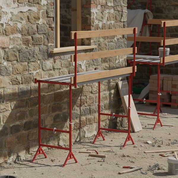 Echafaudage télescopique 1.20 à 2.20m - Longueur 3.00m - Garde-corps - KITTR12/21EPX3M/GC - 4