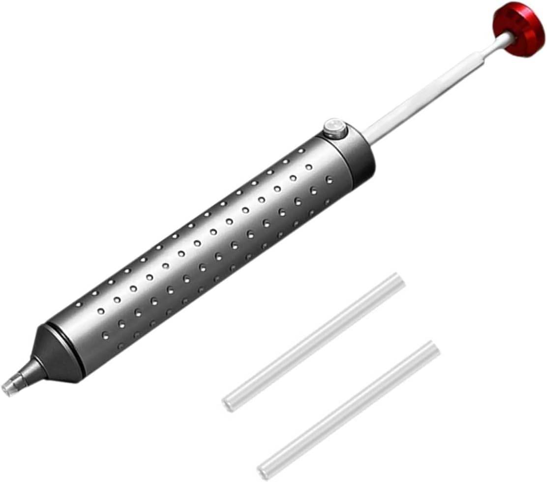 Pompe à dessouder, outil de dessoudage, super aspiration, aspirateur de soudure, outil de retrait de soudure, avec 1 buse en silicone (150 mm Pompe à dessouder, outil de dessoudage, super aspiration, aspirateur de soudure, outil de retrait de soudure, avec 1 buse en silicone (150 mm