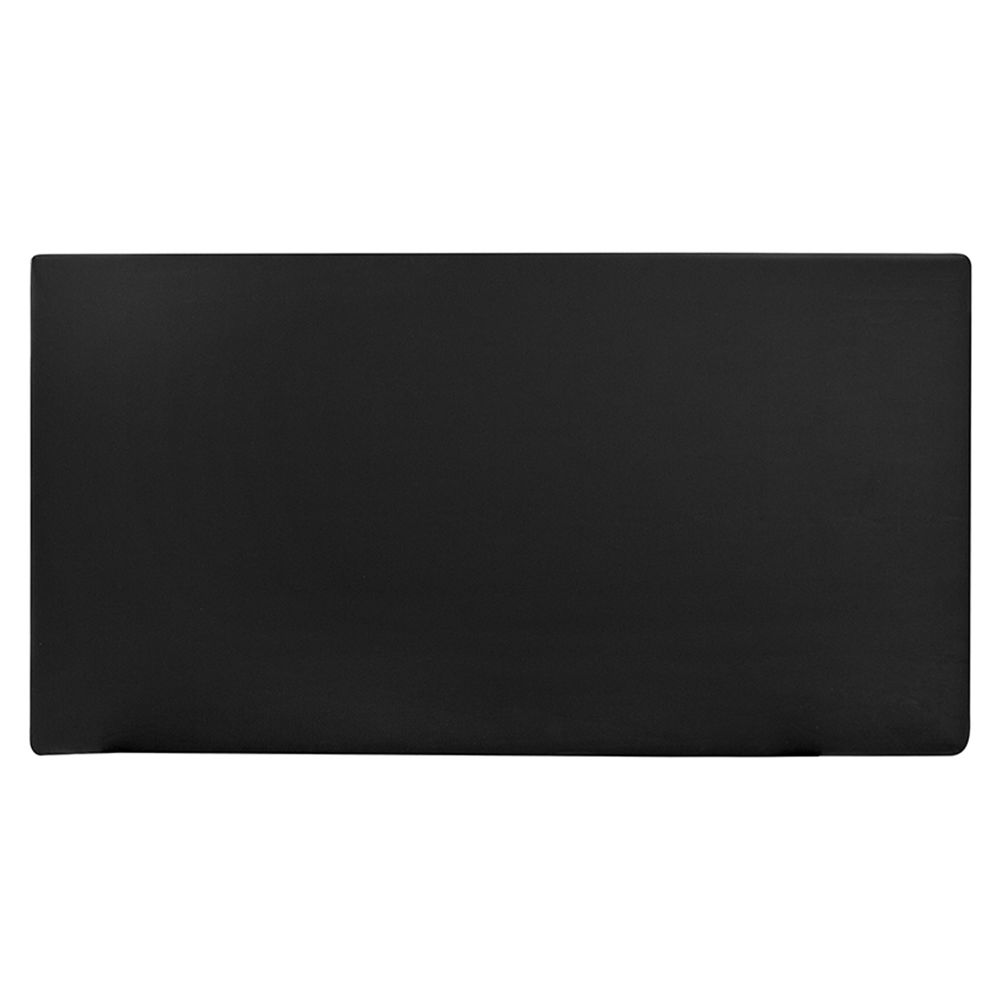 Nanuk - cabecero de cama tapizado de polipiel liso en color negro de 180x80cm - decowood