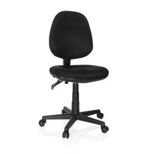 Sedia da ufficio girevole in tessuto grigio con base in metallo nero - Iupak Rol