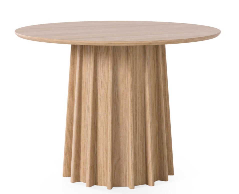 ETHNICRAFT table ronde TORSION ( 127 cm, naturel - chêne